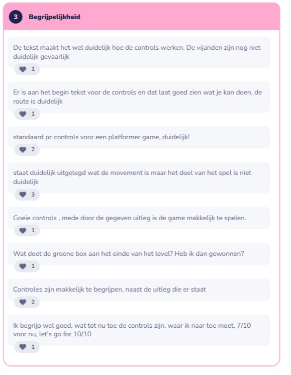 BegrijpelijkheidFeedback